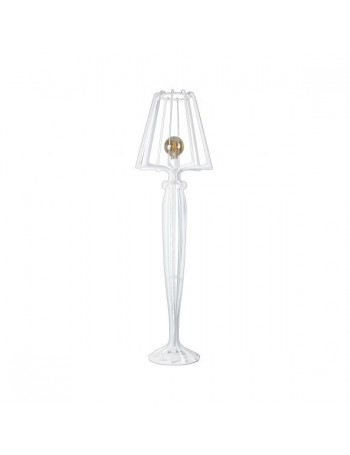 Minerva lampada piantana da terra moderna metallo bianco