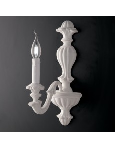 Leonardo applique ad 1 luce in legno bianco