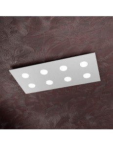 TOP LIGHT: Area plafoniera metallo rettangolare bianca 80x40cm in offerta 2