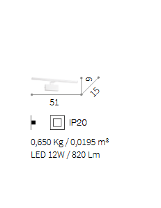 IDEAL LUX: Alma big 20W cromo applique da specchio led bagno 81cm in offerta 2