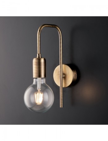 BONETTI ILLUMINA: Polish lampada da parete in ferro bronzato spazzolato in offerta