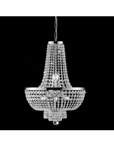 BONETTI ILLUMINA: Mozart lampadario cromo cristalli k9 e stass a catenalla Ø50 in offerta