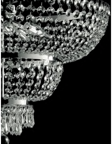 BONETTI ILLUMINA: Mozart lampadario cromo cristalli k9 e stass a catenalla Ø50 in offerta 2