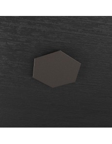Hexagon elemento decorativo plafoniera componibile marrone 25x29cm
