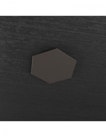 Hexagon elemento decorativo plafoniera componibile marrone 25x29cm