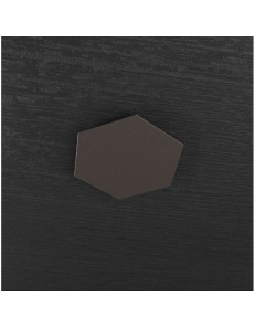 Hexagon elemento decorativo plafoniera componibile marrone 25x29cm 2