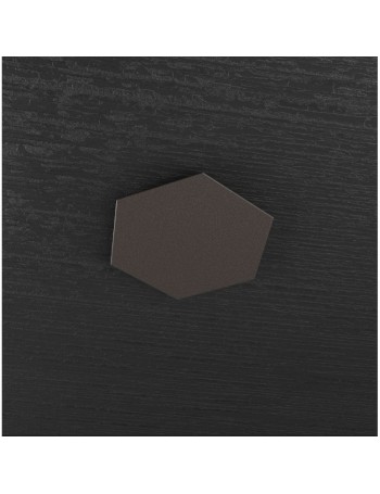 Hexagon elemento decorativo plafoniera componibile marrone 25x29cm Hexagon elemento decorativo plafoniera componibile marrone 25x29cm