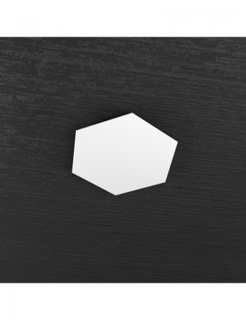 Hexagon elemento decorativo plafoniera componibile bianco 25x29cm