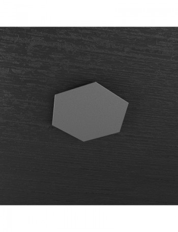 Hexagon elemento decorativo plafoniera componibile antracite 25x29cm