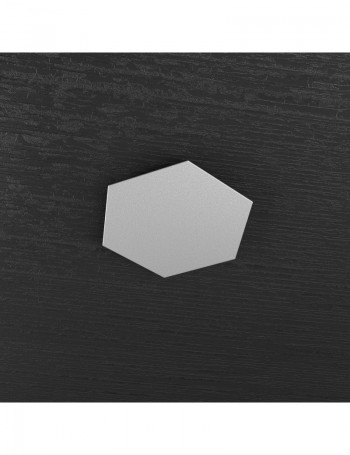 Hexagon elemento decorativo plafoniera componibile grigio 25x29cm