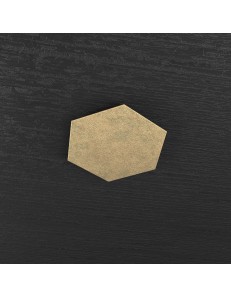 Hexagon elemento decorativo plafoniera componibile oro25x29cm