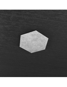Hexagon elemento decorativo plafoniera componibile argento 25x29cm