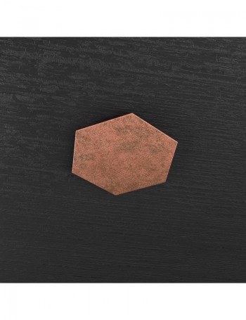 Hexagon elemento decorativo plafoniera componibile rame 25x29cm