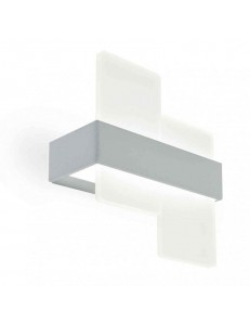 BUNNY A19 Applique LED in metallo grigio 12watt 960 lumen 3000k