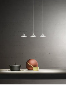 GEA LUCE: Helena sospensione barra LED 40w lampada penisola cucina bianco o nero luce calda Gea