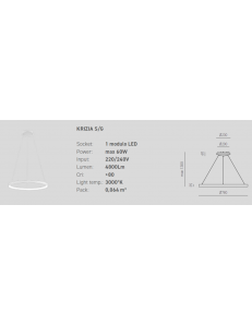 GEA LUCE: KRIZIA sospensione grande oro Ø78 led dimmerabile 60watt luce calda Gea luce in offerta 2