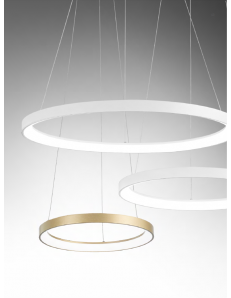 GEA LUCE: KRIZIA sospensione grande bianco Ø78 led dimmerabile 60watt luce calda Gea luce in offerta