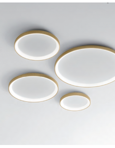 GEA LUCE: KRIZIA plafoniera led dimmerabile extra slim vari diametri colore oro Gea luce in offerta