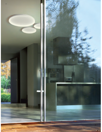 GEA LUCE: KRIZIA plafoniera led dimmerabile extra slim vari diametri colore bianco Gea luce in