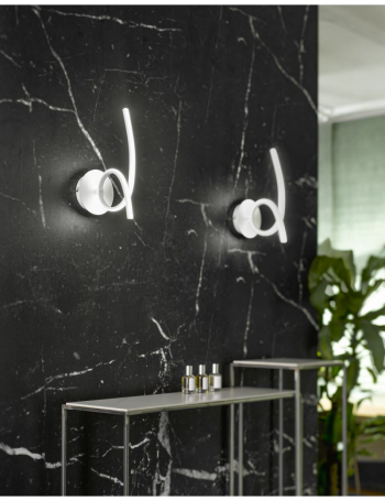 GEA LUCE: Tosca applique led 15w moderna design intreccio bianco Gea luce in offerta