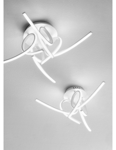 GEA LUCE: Tosca plafoniera led 45w moderna design intreccio bianco Gea luce in offerta 2