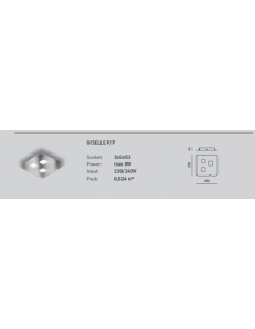 GEA LUCE: Giselle plafoniera aquadrata GX53 led sostituibile vari colori e formati Gea luce in 2