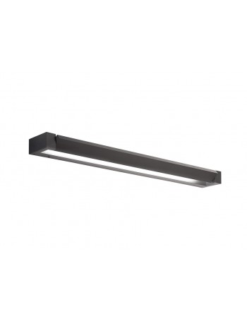 Sway applique nero led orientabile 70 cm cct 3000 4000 6000k