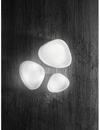 Mou Lampada da soffitto plafoniera vetro bianco varie dimensioni