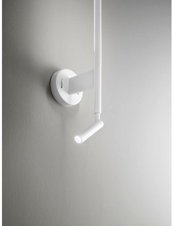 Ramon Applique con faretto Led orientabile bianco