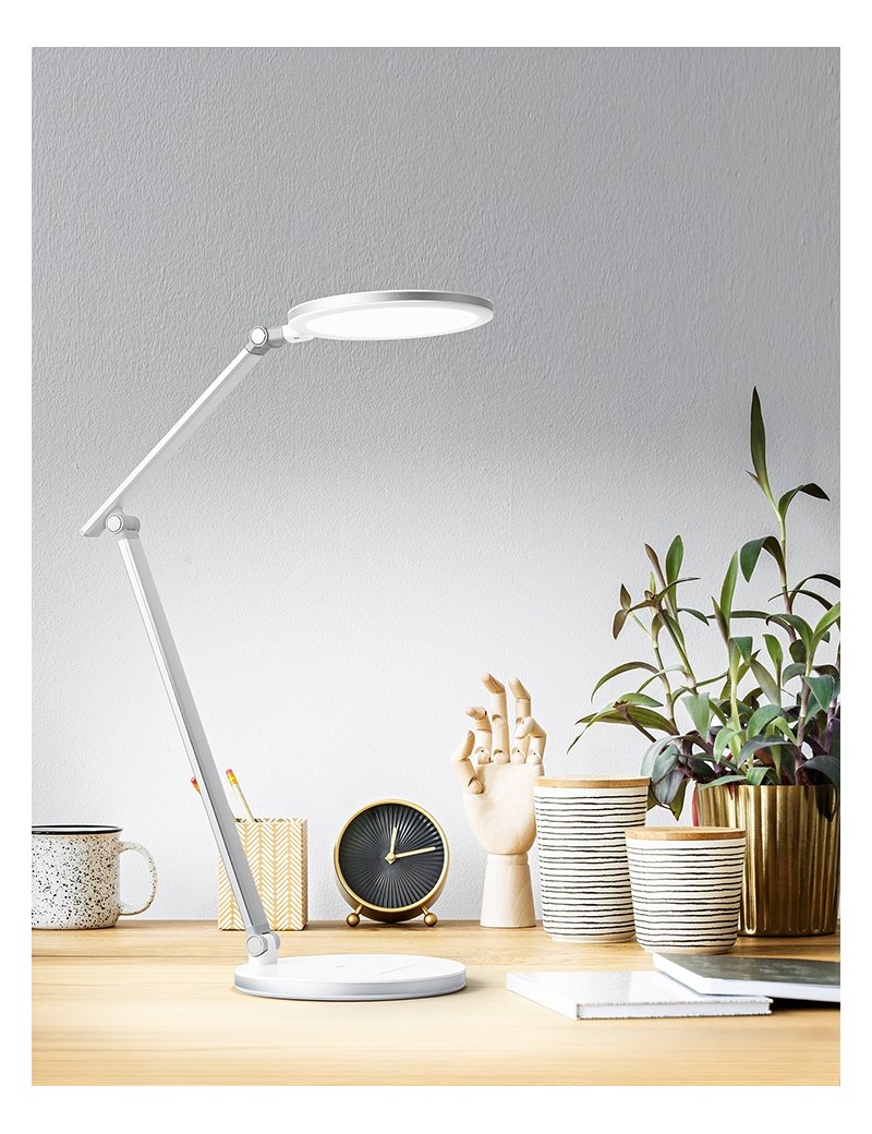 Perenz Slim lampada da tavolo scrivania 15w LED regolabile bianca