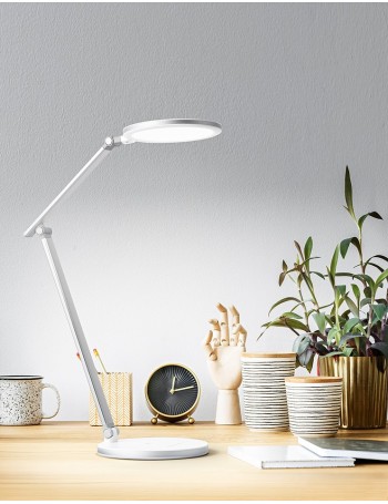 Slim lampada da tavolo scrivania 15w  LED regolabile bianca dimmerabile
