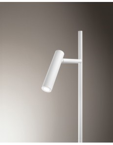 Gambo piantana design minimal led faretto orientabile bianca 3000k 2