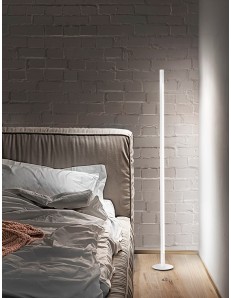 Stick piantana design led tubolare dimmerabile bianca