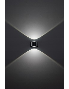 Vision applique LED 12w alluminio per esterno IP65 grafite Perenz