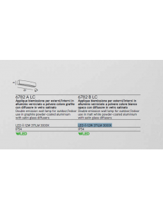 Bow applique LED 12w rettangolare IP54 grafite Perenz luce calda 2