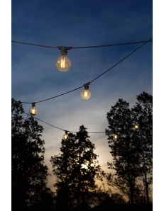 Catena luminosa 5mt catenaria E27 ip44 prolungabile giardino outdoor gea luce 2