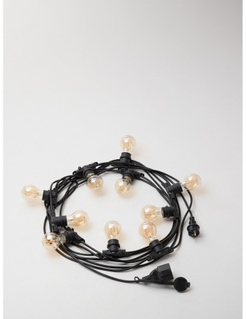 GEA LUCE: Catena luminosa 5mt nero E27 ip44 prolungabile giardino outdoor gea luce in offerta