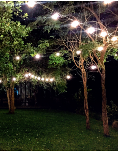 GEA LUCE: Catena luminosa 5mt nero E14 ip44 prolungabile giardino outdoor gea luce in offerta