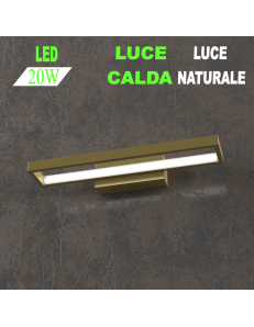 Four squares applique oro piccola led 20w 3000k 4000k