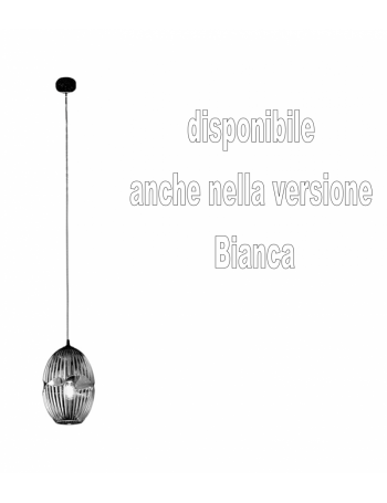 Cesira lampadario moderno vetro bianco o fume conico cucina soggiorno design