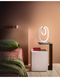Diva lumetto abat jour design led dimmerabile 17watt  bianco o oro Gea luce 2