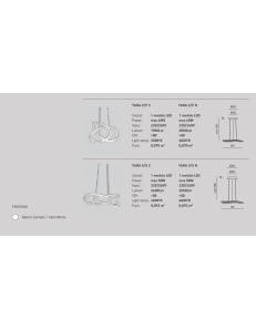 Yara lampadario grande salone led 50w anelli design luce calda o naturale 2