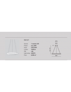 Iole sospensione anello oro o bianco led 28w luce calda dimmerabile 2