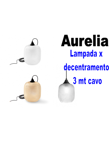 Aurelia lampada x decentratamento da 3 a 12 luci diffusori vetro Trasparente Ambra Fume