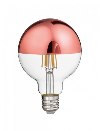 Lampadina LED 12w E27 3000k vetro specchiato rame 1521 lumen