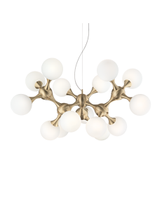 Sospensione moderna NODI ottone SP15 Ø 105 Ideal Lux