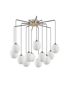 Rhapsody sp12 ottone satinato nero Ø65 sospenisone moderna Ideal Lux  2