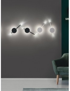 James applique led moderna nero design 2