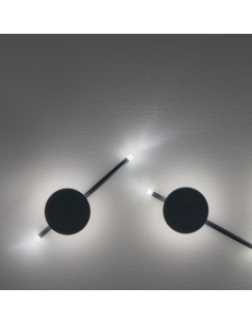 James applique led moderna nero design