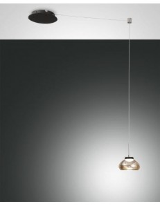 Arabella pendel ambra decentrabile LED 8w dimmerabile